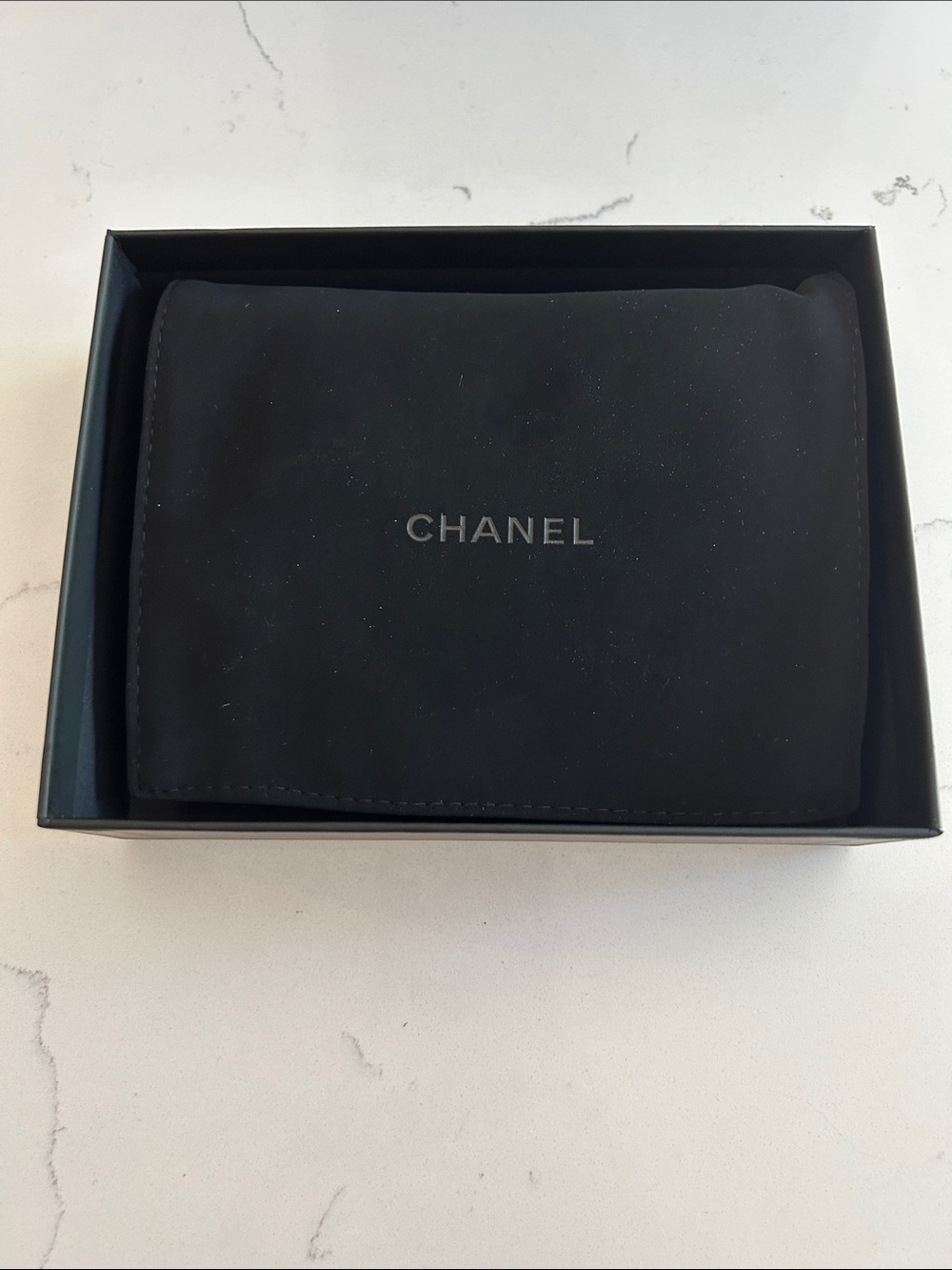CHANEL Petite Maroquinerie Black Quilted Leather Mini Wallet with Gold CC NWOT! - Picture 13 of 16
